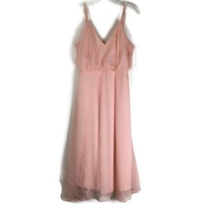 Lulu's Pink Midi Dress